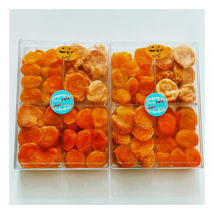 پک سوغات قیسی تازه و خوش طعم، مناسب هدیه و پذیرایی