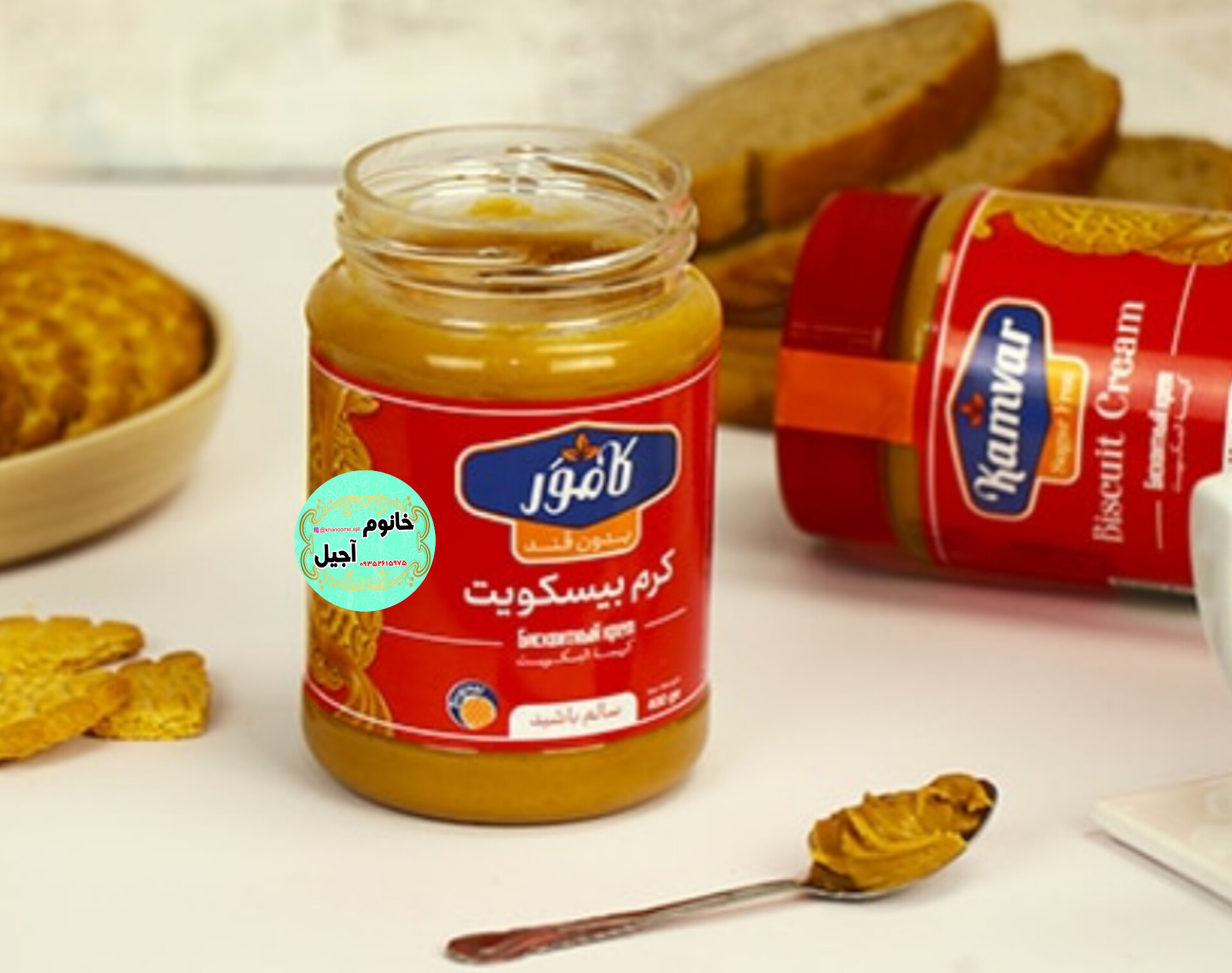 کرم بیسکویت خوش‌ طعم و لطیف، مناسب صبحانه و میان‌ وعده